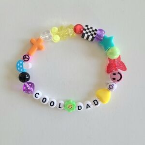 Cool Dad Beaded Bracelet 90s Y2k